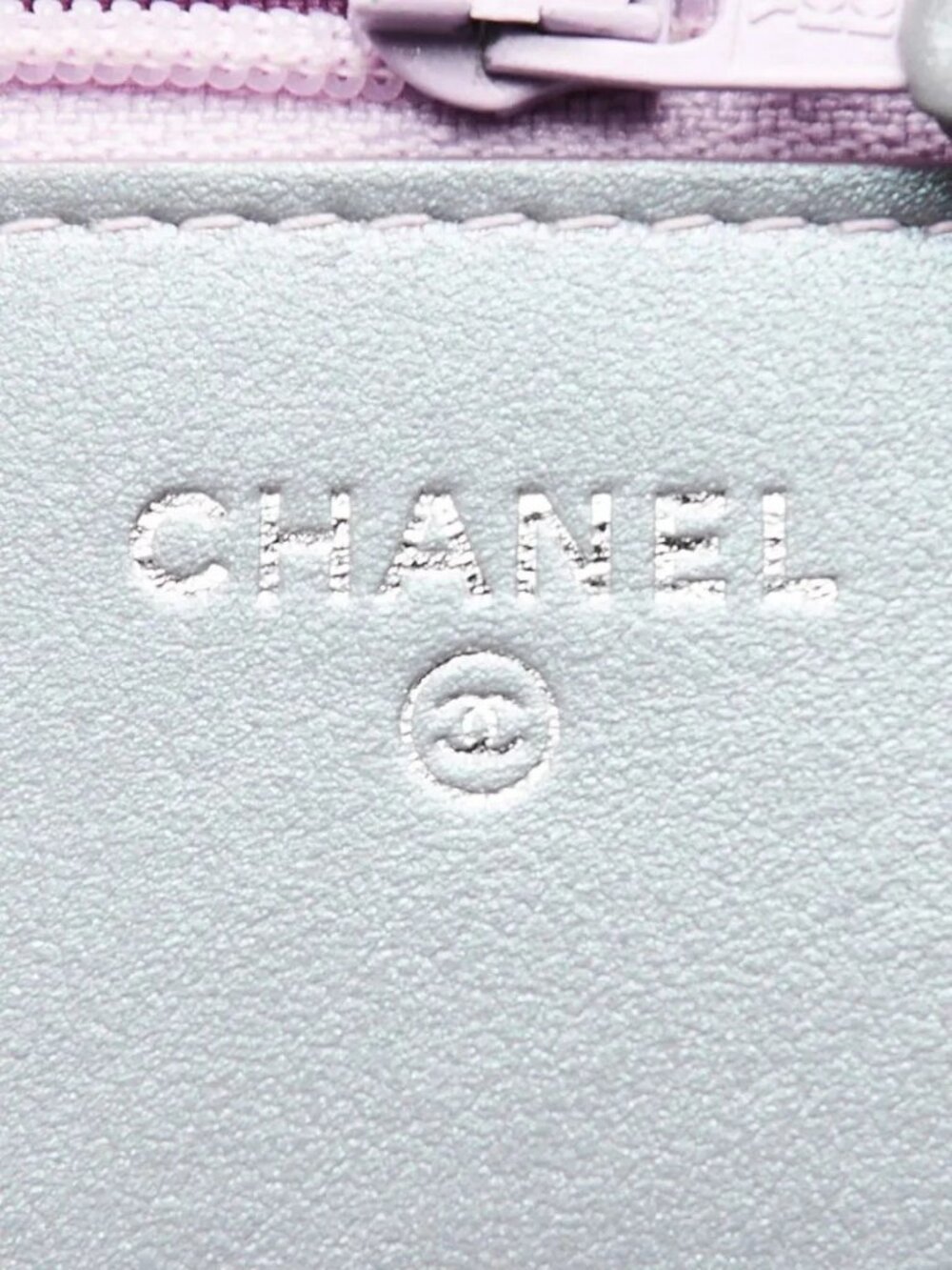 Chanel Purple Iridescent Quilted Lambskin Leather Reissue WOC Clutch Bag - Picture 6 of 10